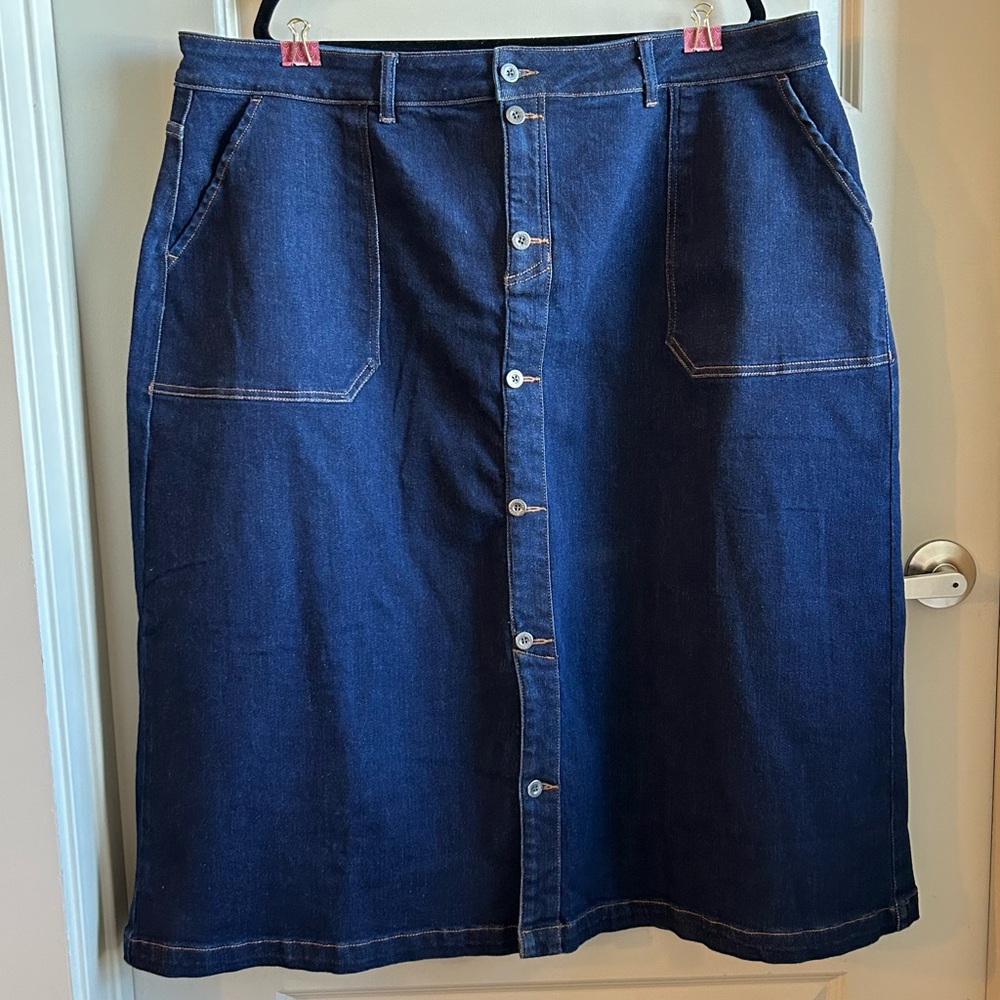 Universal Standard Baez Denim Skirt